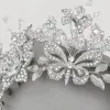 Sparkling diamond-encrusted butterfly flower headwear, fashionable and elegant wedding hair accessories, girls' hair accessories, headwear accessories Application Scenario